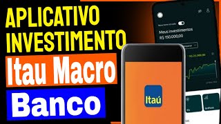 Aplicativo de Investimentos Itau Macro no iPhone [upl. by Valeria]