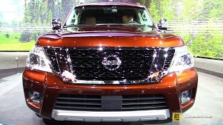 2017 Nissan Armada  Exterior and Interior Walkaround  Debut at 2016 Chicago Auto Show [upl. by Elmajian599]