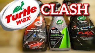 turtle wax spray wax seal amp shine vs ceramic vs graphene [upl. by Acceb]