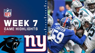 Panthers vs Giants Week 7 Highlights  NFL 2021 [upl. by Queena391]