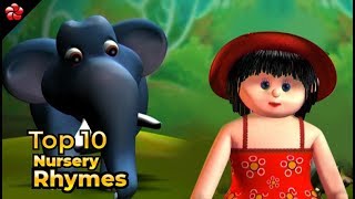 Top 10 nursery rhymes from manjadi ♥ Malayalam kids cartoon [upl. by Gustav644]