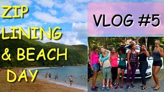 Zip Lining in The Caribbean VLOG Le Tapeur Guadeloupe [upl. by Freeborn305]