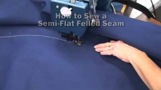 How to Sew a Semi Flat Felled Seam [upl. by Ydolem]