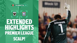 PREMIER LEAGUE SHOCK  AFC Wimbledon v Ipswich Town extended highlights [upl. by Adnomar468]