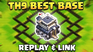 TH9 Best FarmingHybrid Base 2024  Unbeaten Town Hall 9 Base Clash of Clans [upl. by Noyes761]