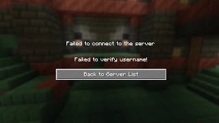 Fixed⚡️⚡️Failed to Verify Username⚡️⚡️Cracked Minecraft  Aternos Server minecraft aternos fixed [upl. by Slyke]