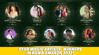 Star Magic artists winners in Rawr Awards 2022  Star Magic Inside News [upl. by Kiernan890]