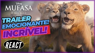 🦁MUFASA O REI LEÃO  React  Trailer Final Dublado [upl. by Sairacaz86]