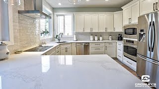 Caesarstone Calacatta Nuvo countertops by Crowleys Granite Concepts Inc [upl. by Qulllon]