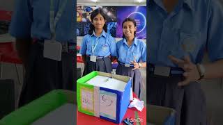 AUTOMATIC WASTE SEGREGATOR model designed by Yadvi and Anaha of AIR FORCE SCHOOL JAMMU [upl. by Eanwahs]