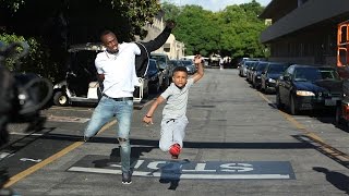 Jamaican Kid Trainer Challenges Usain Bolt to a Race [upl. by Euphemia]