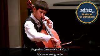 Paganini Caprice No 24  Nicholas Wong cello [upl. by Trixi939]