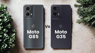 Moto G85 ⚡ vs ⚡ Moto G35 Full Comparison [upl. by Ahsetel]