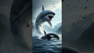 megalodon vs Animals vs Dinosaurs Giant Mosasaurus Orca Tiger [upl. by Elmore]