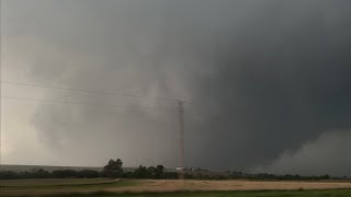 INSIDE A MEGA WEDGE TORNADO with Dominator 3 buried in the ditch [upl. by Egap]