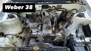 AE86 gets a WEBER Carb and engine bay CLEANED [upl. by Loria288]