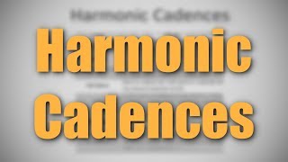 The Types of Harmonic Cadences [upl. by Mun]