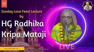 Sunday Love Feast Lecture By Radhika Kripa Mataji   ISKCON Delhi  01122024 [upl. by Tiga84]