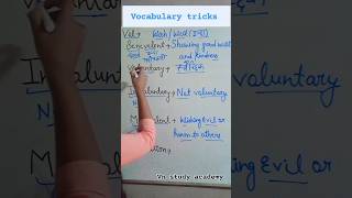 English vocabulary by root words vocabulorytrick vnstudyacademy learnwithmishrajii vocabulary [upl. by Enyalaj]