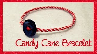 Kumihimo Candy Cane Bracelet ¦ The Corner of Craft [upl. by Akeihsal]