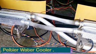 How to make water cooler with Peltier  Thermoelectric Peltier Module tec1 12706 Device  Tech Tips [upl. by Annoled500]