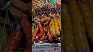 Night market in Vientiane Lao PRD food snack market eat laofood dinner [upl. by Ribaudo]