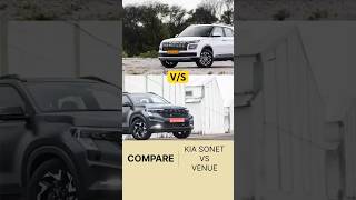 KIA SONET VS HYUNDAI VENUE  Which one suits you best kiasonet hyundaivenue [upl. by Kinemod49]