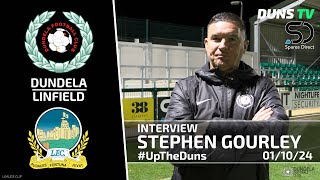 Stephen Gourley Post Match Interview  Dundela Vs Linfield  1st October 2024 [upl. by Llerraf]