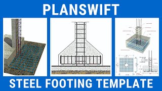 PlanSwift Template  Footing  Steel Reinforcement Calculation  Part amp Assemblies  Level 2 [upl. by Hollerman]