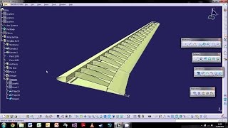 CATIA V5 The Basics  Tutorial 6 Wireframe amp Surfacing Part 2 ¦ WingBox Design [upl. by Ardnait]