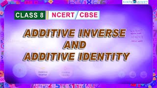 Rational Numbers  Additive Identity  Additive Inverse  class8 chapter1 maths [upl. by Ahsed]