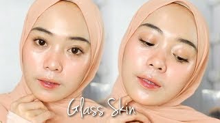 Glass Skin Skincare  Makeup Tutorial  Putri Melati [upl. by Eniretak]