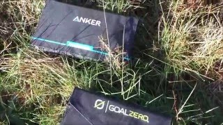 Goal Zero Nomad 7 vs Anker Powerport Solar [upl. by Naloc]