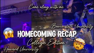 HOWARD amp BOWIE UNIVERSITY HOMECOMING WEEKEND RECAP … Vlog  Performances  Parties [upl. by Webster]