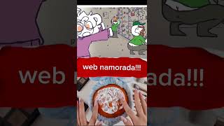 EU WEB NAMOREI E FOI NO MINECRAFT animation historiaanimada minecraft [upl. by Akinod]