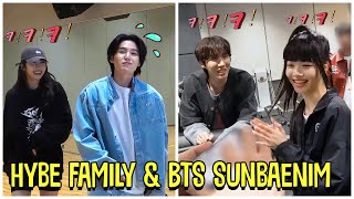 Hybe Family With Their BTS Sunbaenim [upl. by Jarrett]