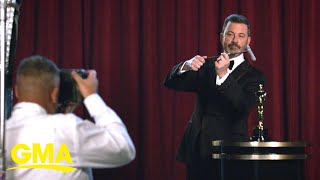 Jimmy Kimmel shares prep for Oscars night [upl. by Suckow]