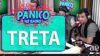 Evandro Santo e Fábio Rabin protagonizam TRETA durante o programa  Pânico [upl. by Ainocal946]