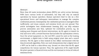 Optimizing Control of Waste Incineration Plants Using Reinforcement Learning and Digital Twins [upl. by Arelc]