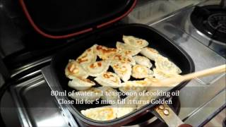 recipe Video Cooking Chives Dumpling using Happy Call happycall food howto [upl. by Schwejda]