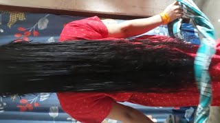 Traditional towel drying wethair playamp hairbrushing LonghairQueen99 [upl. by Anyaj]