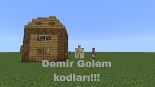 İron Golem kodları  Minecraft commandblock [upl. by Relyuhcs]