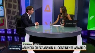 El Financiero Bloomberg TV  Luuna llega a Asia [upl. by Ennasil]