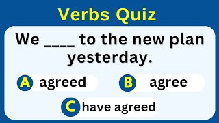 English Verbs Quiz Only Grammar Experts Will Pass [upl. by Faxen51]