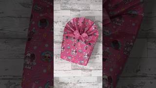 How to make a gift bag with wrapping paper giftwrapping wrappinghack wrappingpresent [upl. by Kristan604]