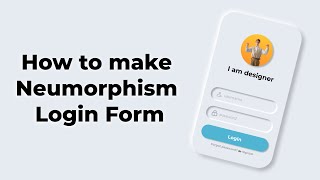 How to make Neumorphism Login Form in figma [upl. by Stinky]