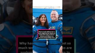 Why has Sunita Williams lost so much weight that her cheeks are sunken incelebrity sunitawilliams [upl. by Biddie]