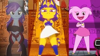 Ankha Vs My Little Pony Vs Kissy Missy Dance Battle  AnkhaZone [upl. by Seraphim990]