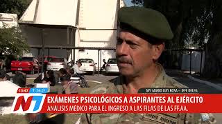 Ejército Argentino realizó exámenes psicológicos a los aspirantes [upl. by Alicsirp]