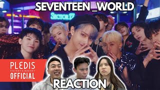 SEVENTEEN 세븐틴 WORLD Official MV  CHOREOGRAPHY REACTION [upl. by Nortyad]